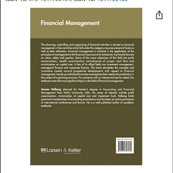 Financial Management hardcover book - Picture 2 of 5